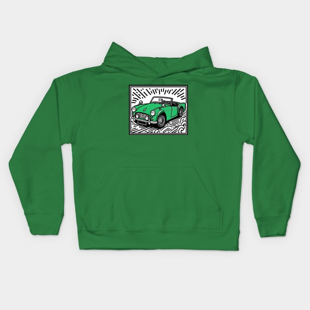 Triumph Car Kids Hoodie by Sketchy